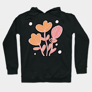 Pastel soft coloured abstract flowers Hoodie